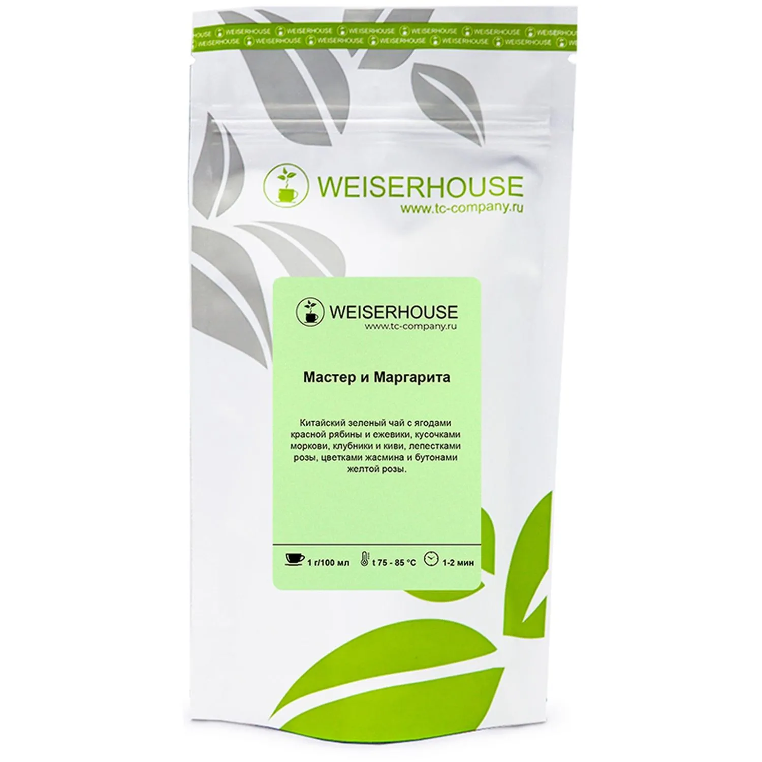 Чай листовой зелёный Weiserhouse Мастер и Маргарита 100 г