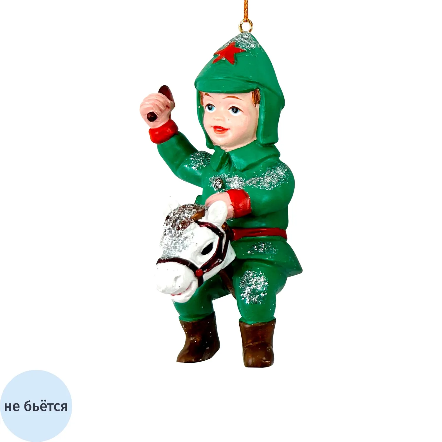 Игрушка Украшение НГ подвесное из полирезины / 4,5x9,5x4,5см арт.95531