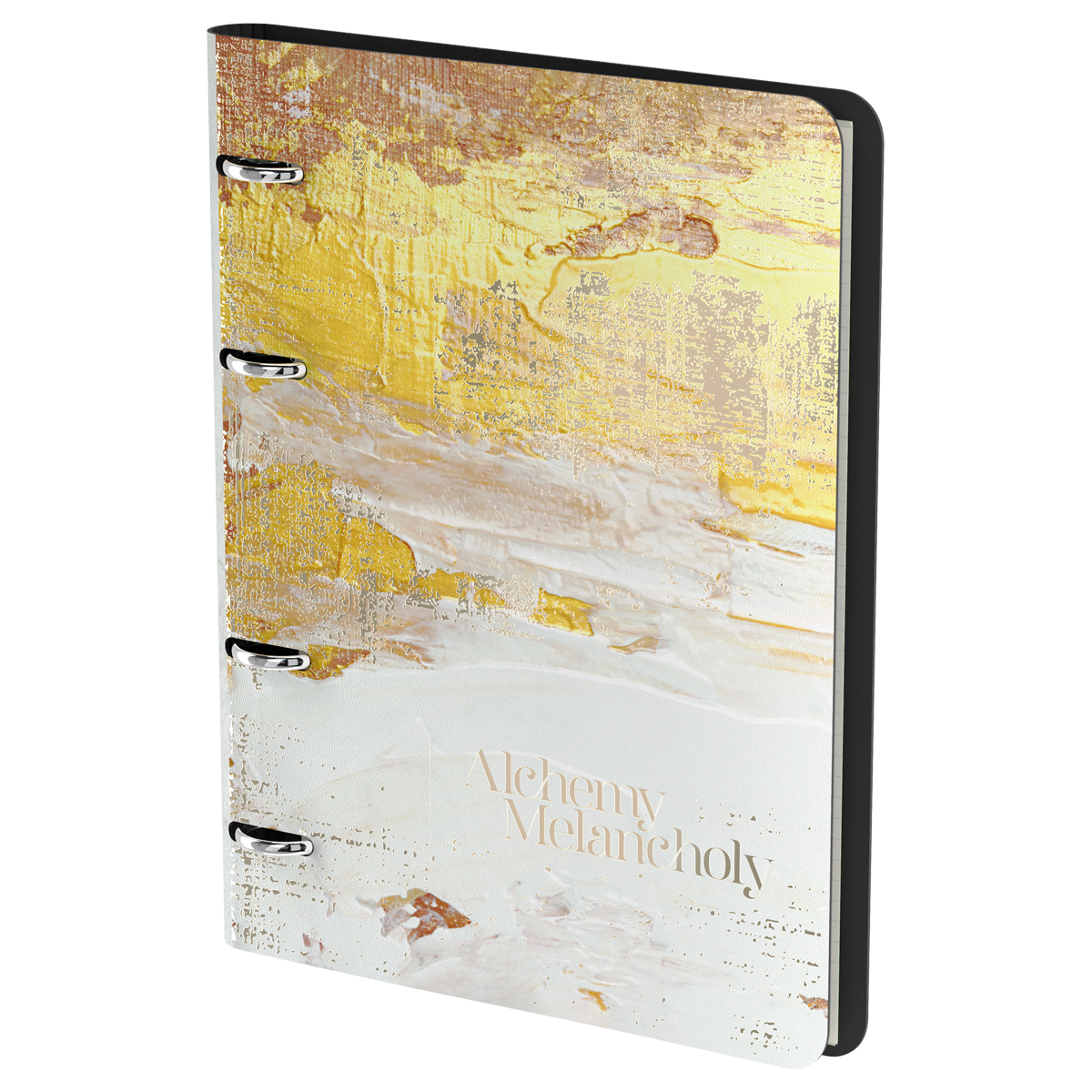 Тетрадь на кольцах А5, 80л. ЛАЙТ, кожзам, Greenwich Line "Свет в темноте", тон. блок