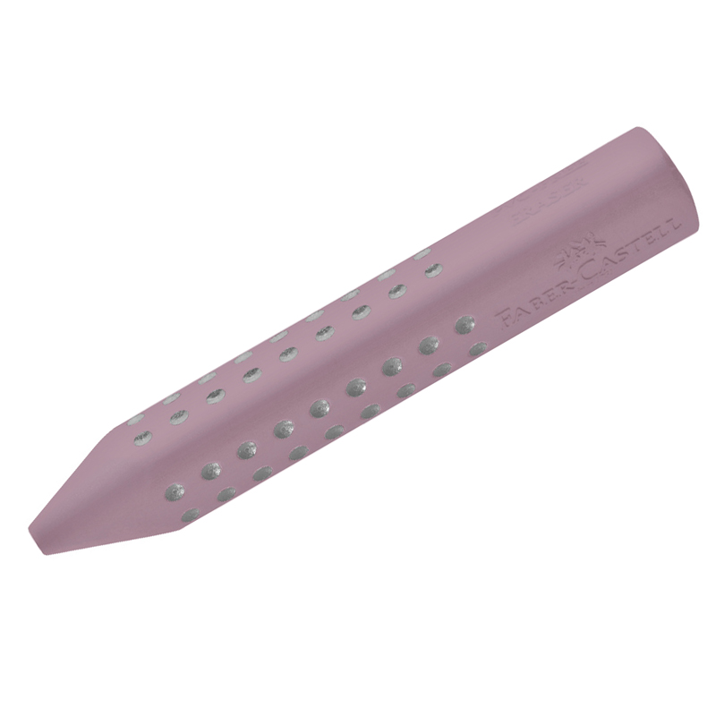 Ластик Faber-Castell "Grip 2001" дымчато-розовый, трехгранный, 90*15*15мм