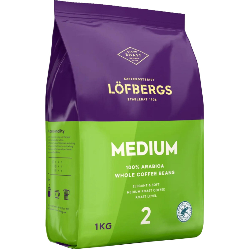 Кофе в зернах Lofbergs Medium Roast,1кг