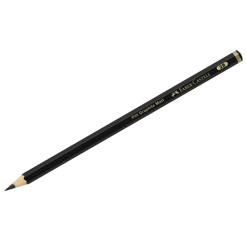 Карандаш ч/г матовый Faber-Castell "Pitt Graphite Matt" 2В, заточен