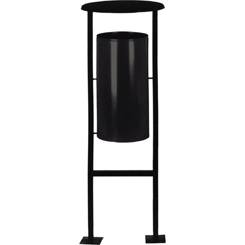 Урна д/улицы 24л металл, черная Титан N65 УК-1