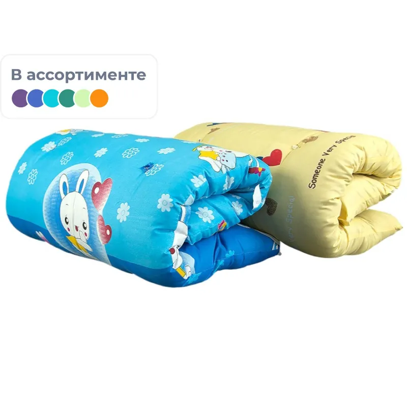 Матрас дет. 60х140 см, (ов.шерсть/полиэф.волокно; полисатин 100%)