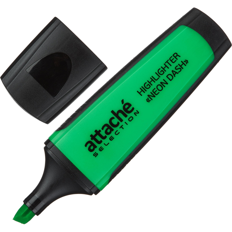 Маркер текстовыделитель Attache Selection Neon Dash 1-5мм зеленый