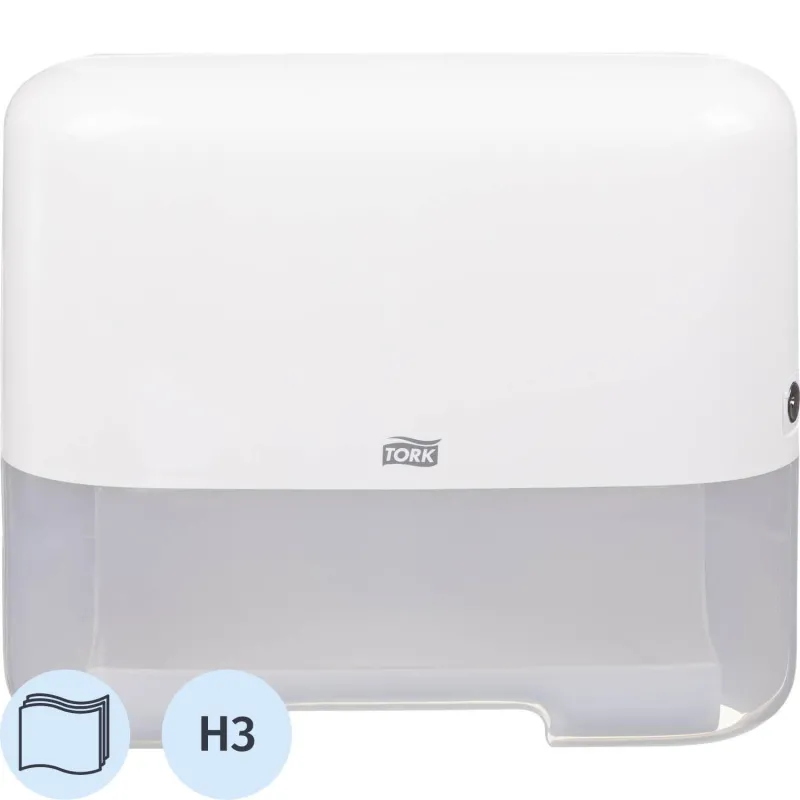 Держатель для полотенец лист.Tork Mini Singlefold H3 ZZ/С 553100 пласт.бел