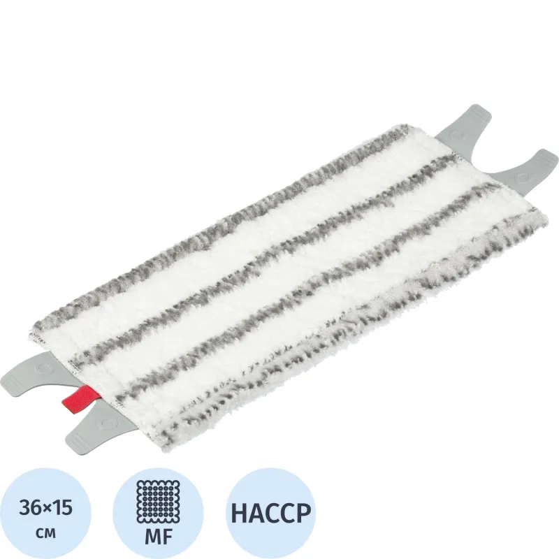 Насадка МОП микрофибра с полосами скольжения (креплен М-образный язык)35 см