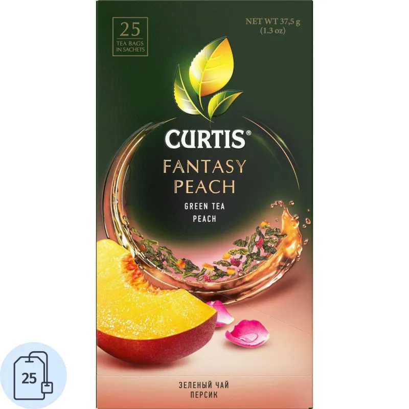 Чай Curtis Fantasy Peach зеленый 25 пакетиков