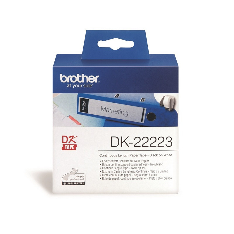 Картридж к этикет-принтеру Brother DK22223 50ммх30,5м бум для QL