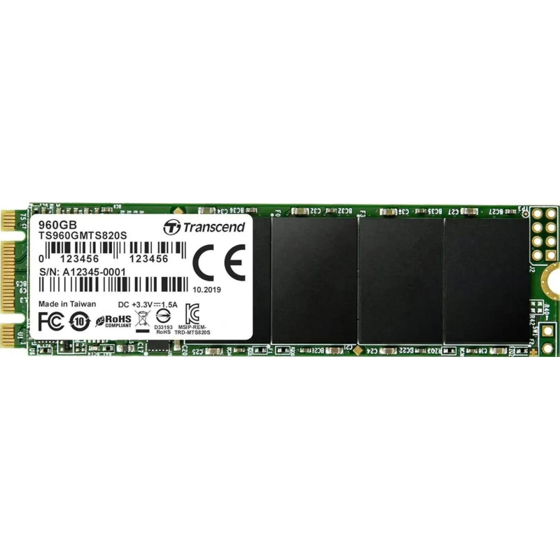 SSD накопитель Transcend SSD 820S(TS960GMTS820S), 960GB, M.2(22x80mm),SATA3