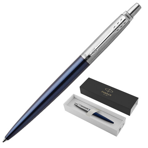 Ручка шариковая PARKER "Jotter Core Royal Blue CT", корпус синий, хромированные детали, синяя, 19531