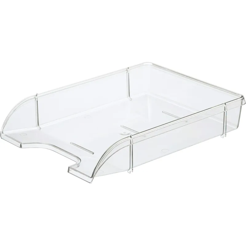 Лоток для бумаг горизонтальный Attache Триколор прозрачный