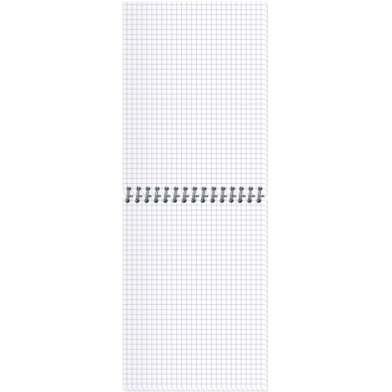 Блокнот Полином Стильный офис А5 40 листов в ассортименте в клетку на спирали (145x203 мм)