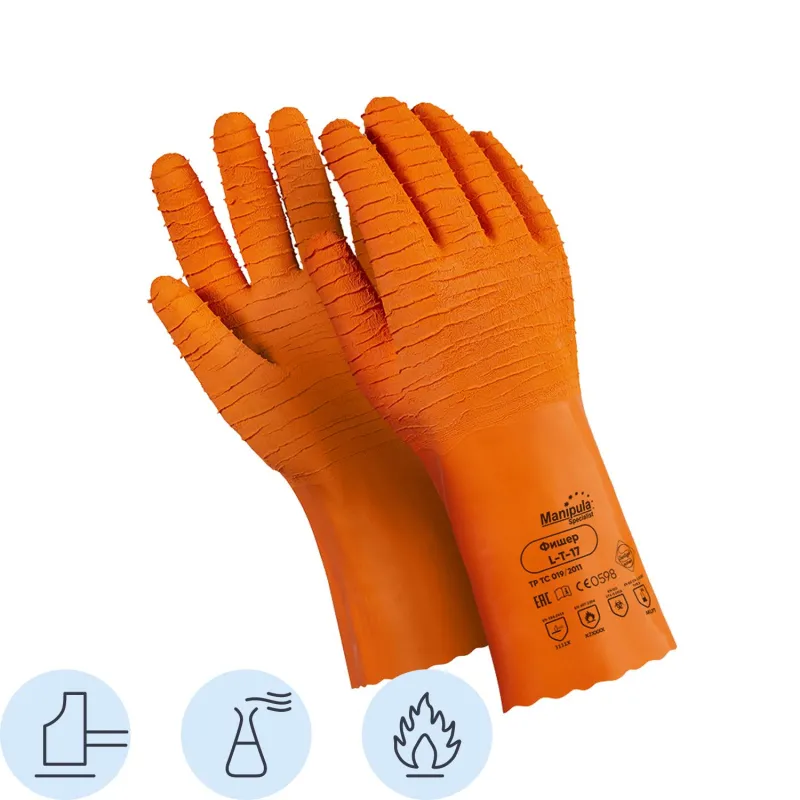 Перчатки латекс Manipula Фишер (L-T-17/CG-948) р.9-9,5 (L)