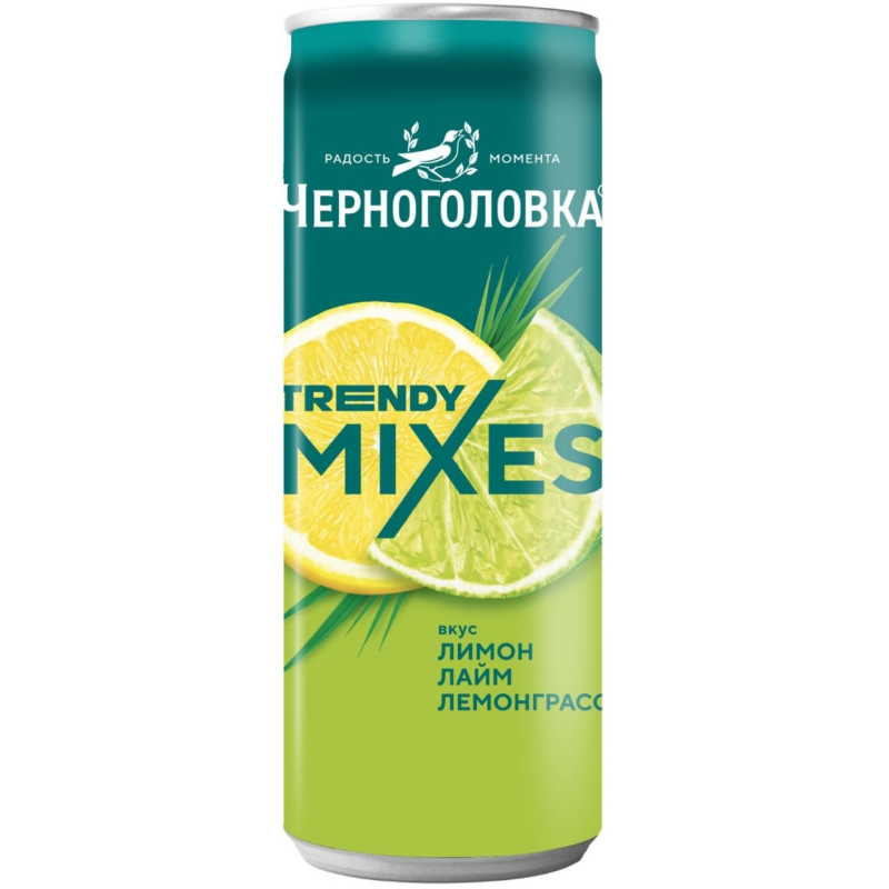 Лимонад Черноголовка Лимон-лайм-лемонграсс 0,33 л ж/б