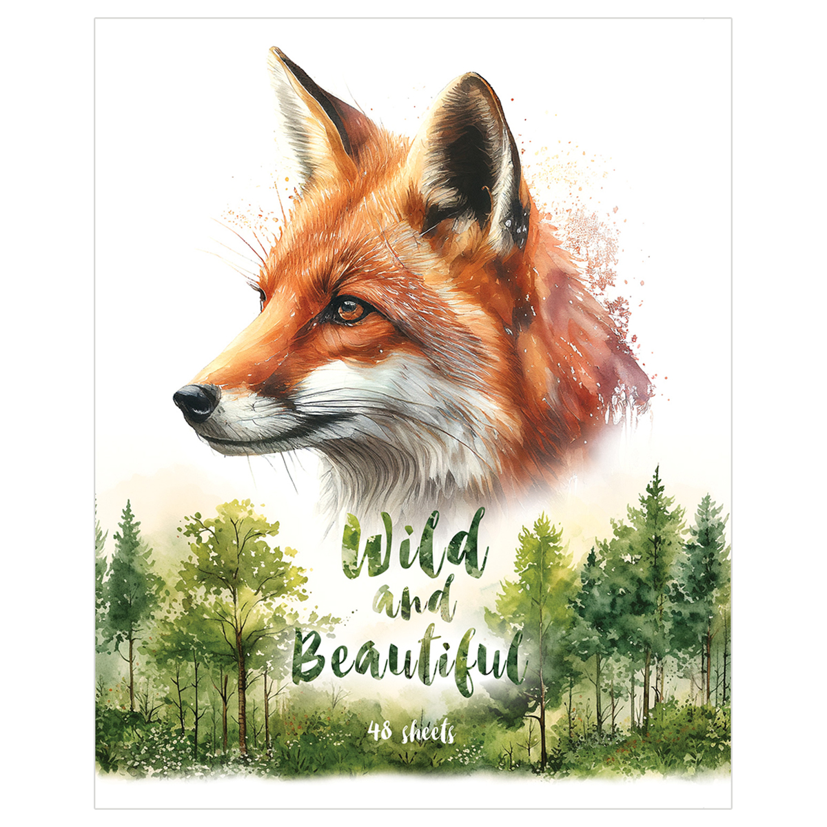 Тетрадь 48л., А5, клетка BG "Животные", суперэконом