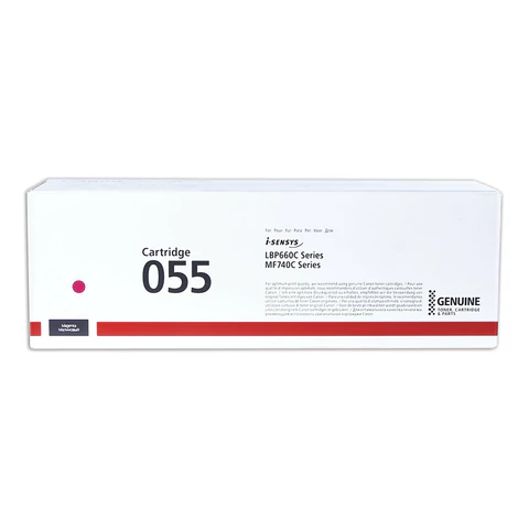 Картридж лазерный CANON (055M) для LBP663/664/MF742/744/746, пурпурный, оригинальный, ресурс 2100 ст