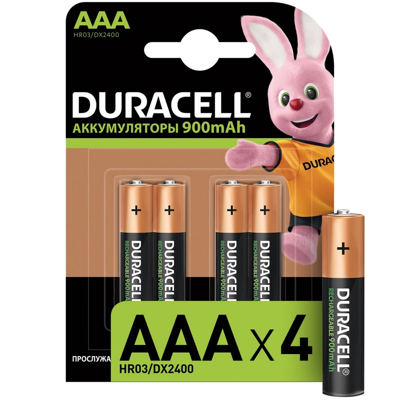 Аккумулятор DURACELL AAA/HR03-4BL 850mAh бл/4