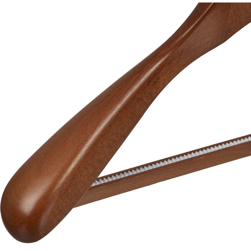 Вешалка Jas Плечики Attache DL0883 утолщен,перекл,вставки т. коричн