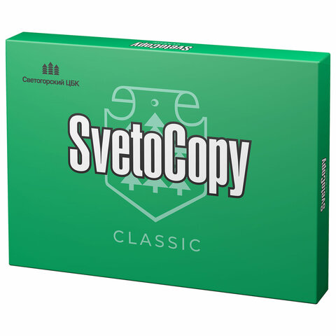 Бумага офисная БОЛЬШОГО ФОРМАТА (297х420), А3, 80 г/м2, 500 л., марка С, SVETOCOPY CLASSIC, 146% (CI