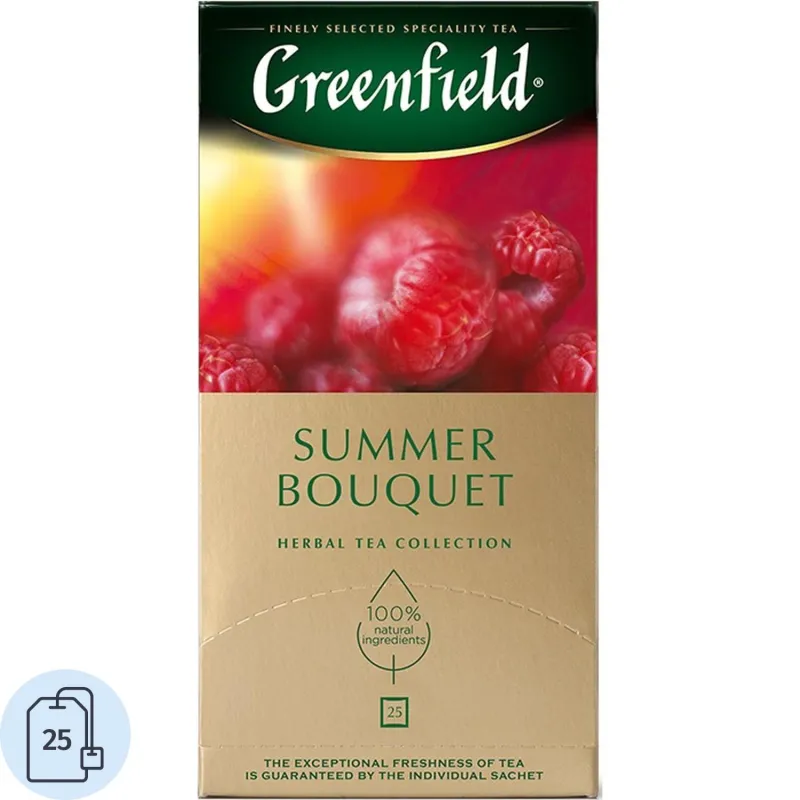 Чай Greenfield Summer Bouquet фруктовый фольгир.25пак/уп
