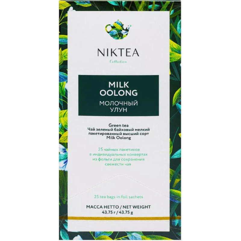 Чай Niktea Milk Oolong зеленый 25 пакетиков