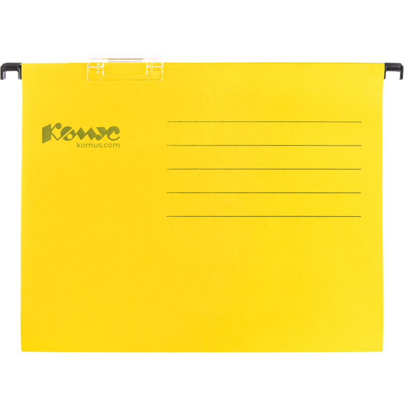 Подвесная регистратура папка  желтая Foolscap, 25 шт.