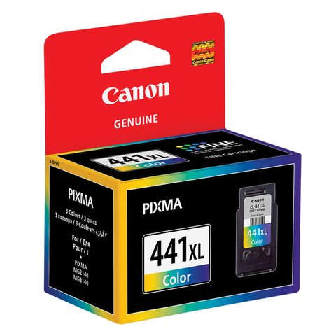Картридж струйный CANON (CL-441XL) PIXMA MG2140/3140/3540/4240, цветной, оригинальный, ресурс 400 ст