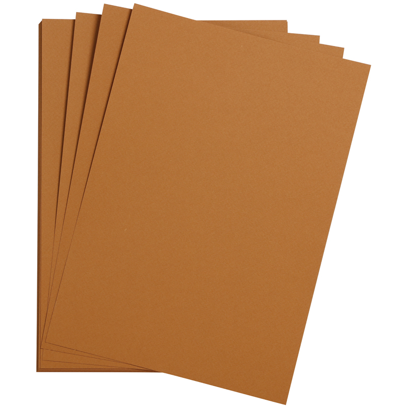 Цветная бумага 500*650мм., Clairefontaine "Etival color", 24л., 160г/м2, табак, легкое зерно, 30%хло