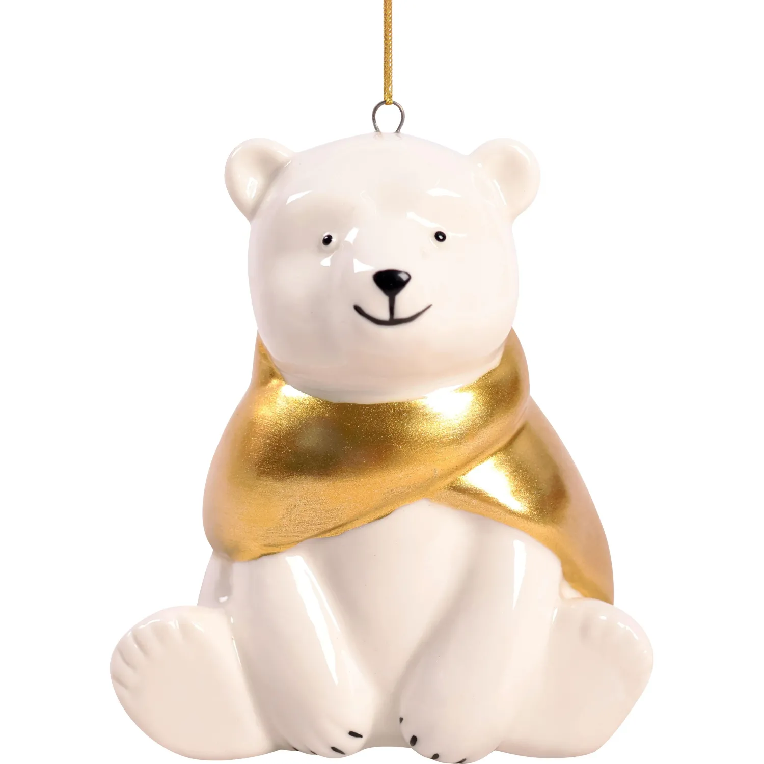 Игрушка Украшение НГ подвесное из фарфора / 6,4x9x7,4см арт.94953