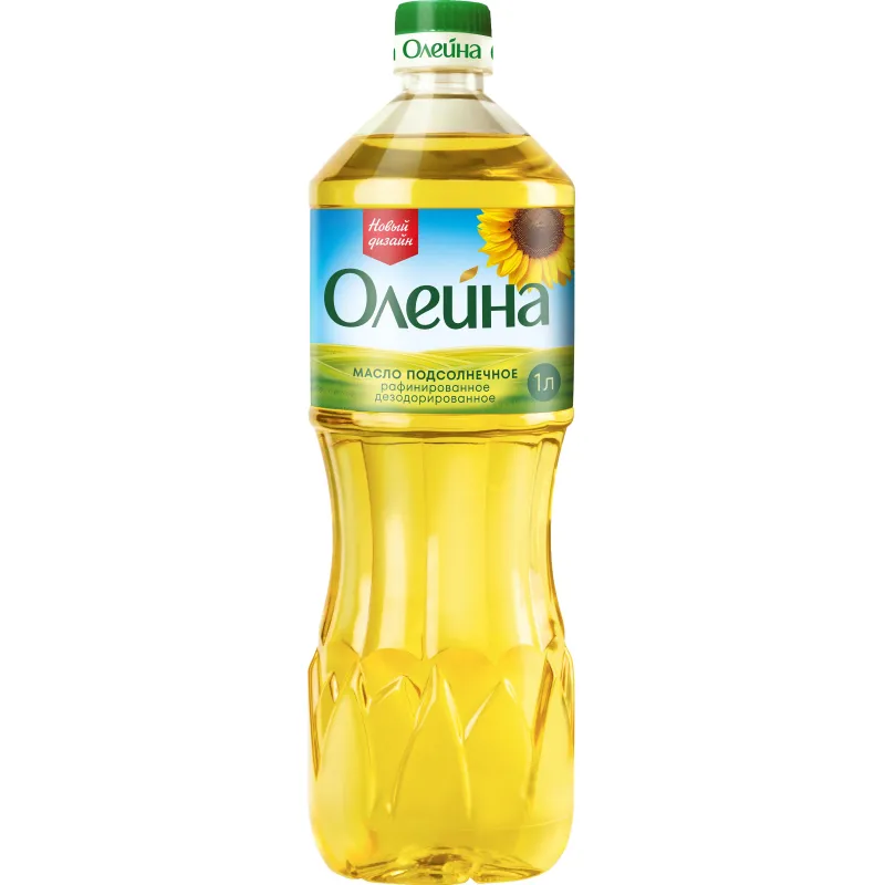 Масло "Олейна" подсолнечное рафинированное 1 л