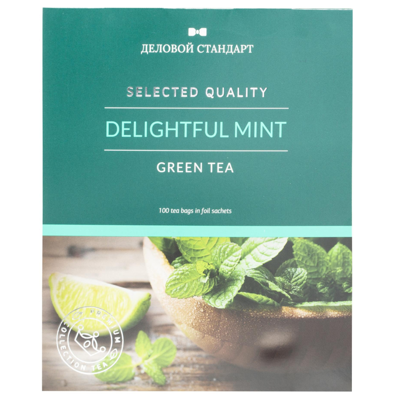 Чай Деловой Стандарт Delightful mint зелен.  100 пакx2гр