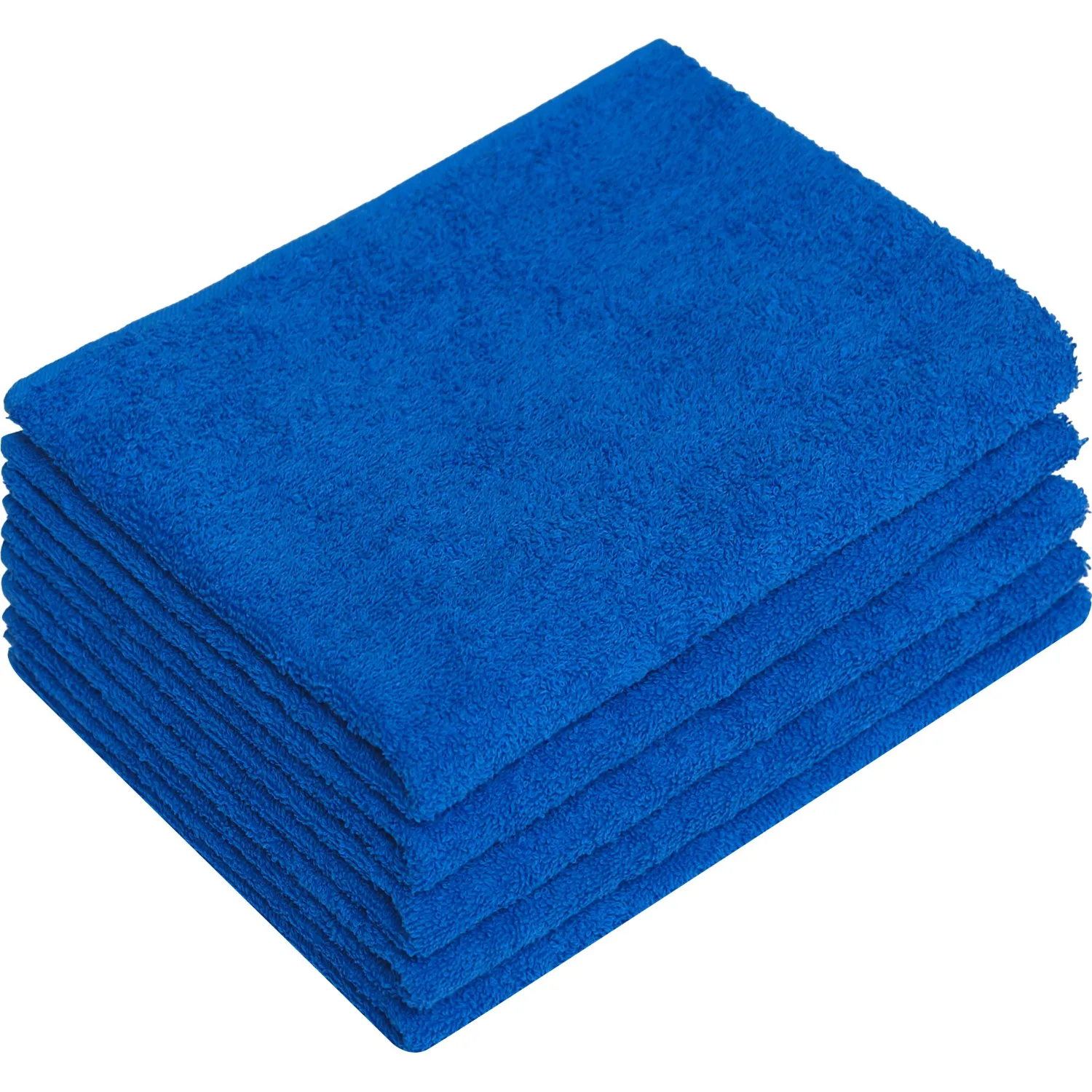 Набор полотенец махровых 5 штук в упаковке 40x70 см 440 г/кв.м голубые