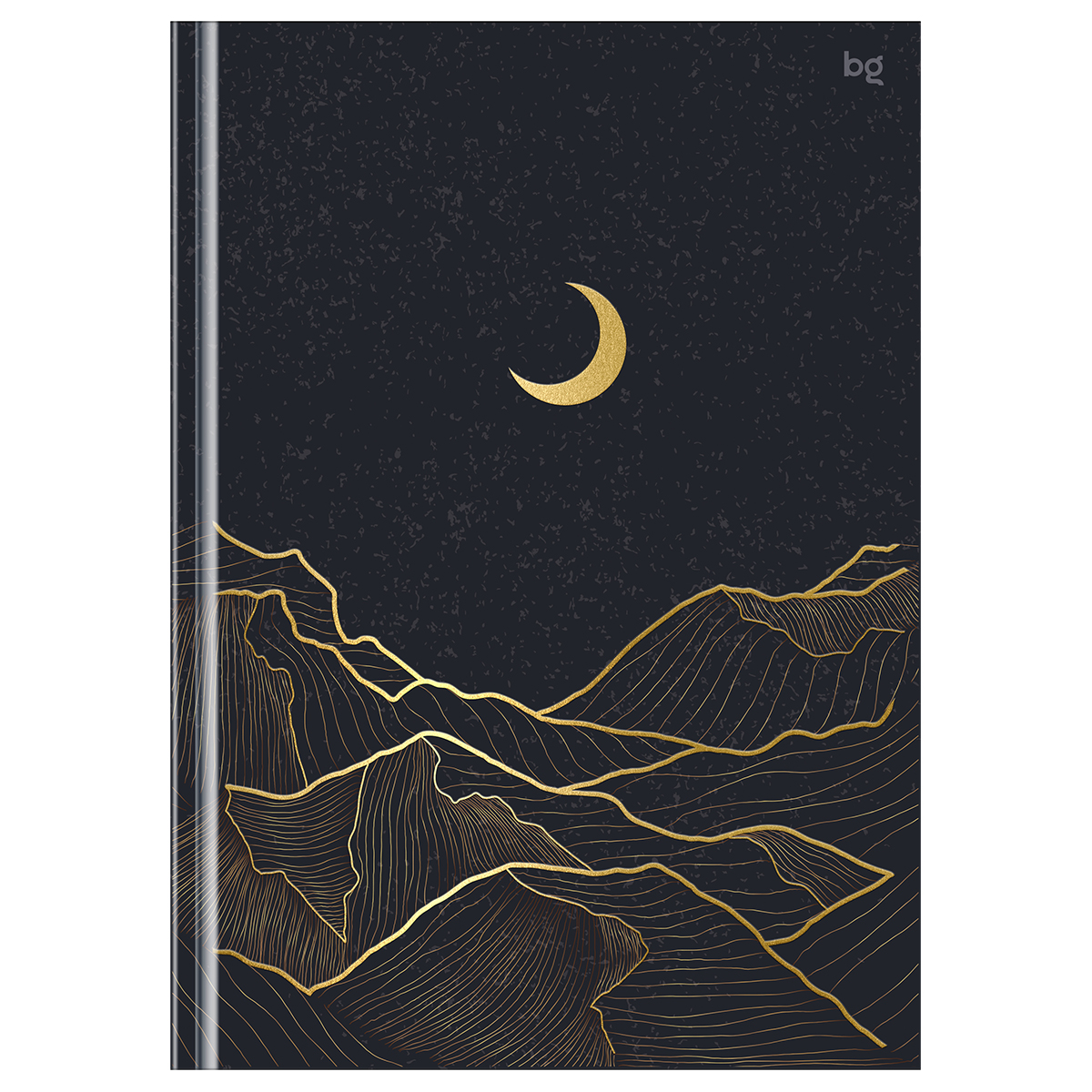 Бизнес-блокнот А5, 80л., евроформат, BG "Лунный свет", матовая ламинация, тиснение фольгой