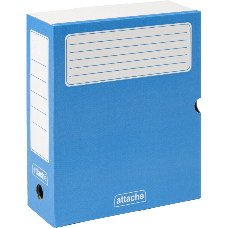 Короб архивный синий ATTACHE 100мм (гофрокартон), 5 шт./уп