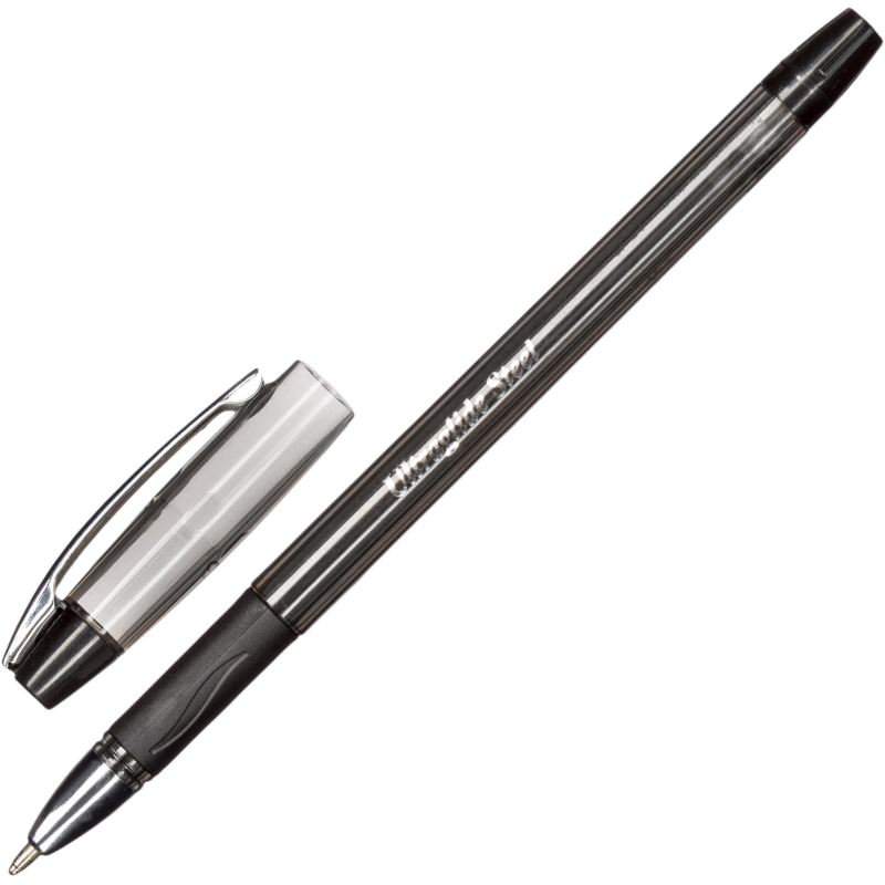 Ручка шариковая неавтоматическая Unimax Ultra Glide Steel 1мм, чер, масл