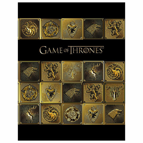 Тетрадь на кольцах А5 170х220 мм, 120 л., ламинация, клетка, HATBER, "Игра престолов", 120ТК5В1_2631