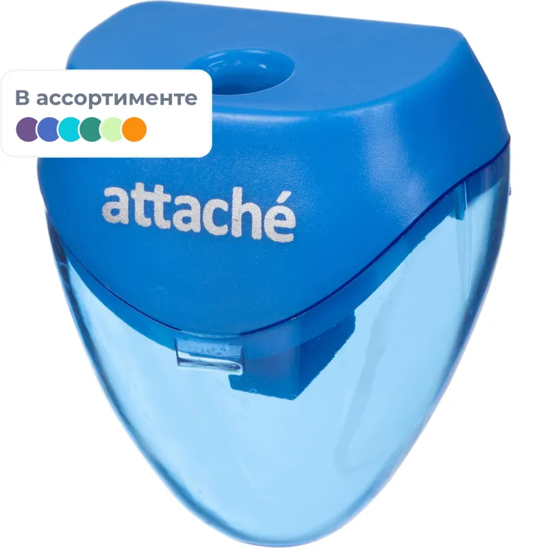 Точилка для карандашей Attache с контейнером пластиковая