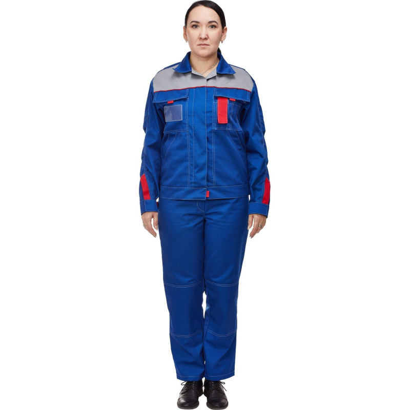 Костюм летний л10-КБР жен вас/сер/крас 40-42 170-176 ( серия л)