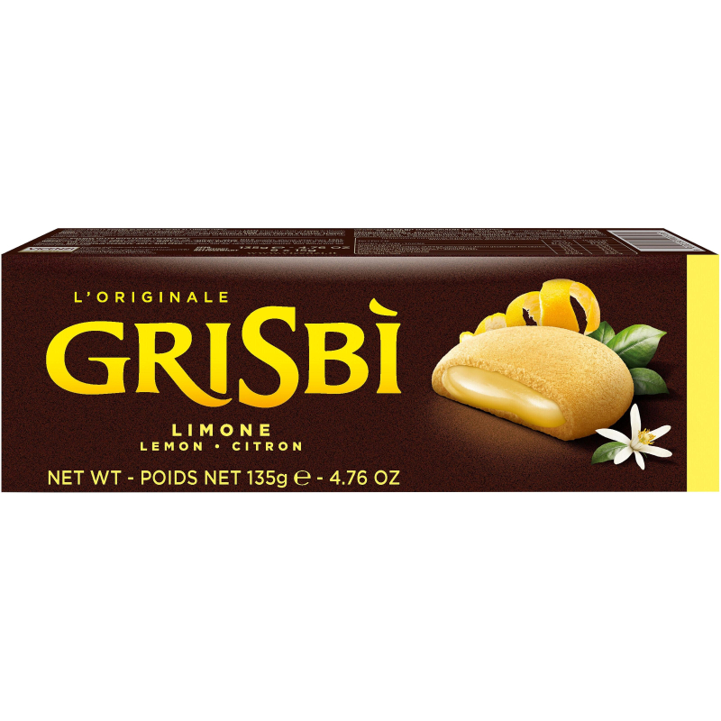 Печенье сдобное Grisbi с лимонным кремом 150 г