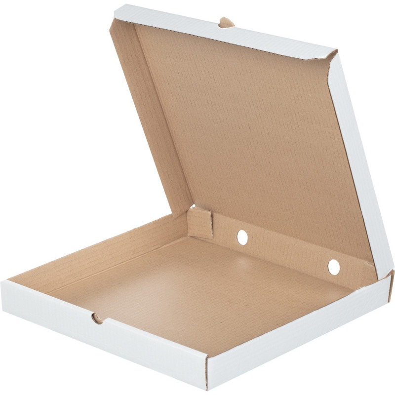 Короб картонный для пиццы 320х320х30мм Т-23 беленый 10шт/уп