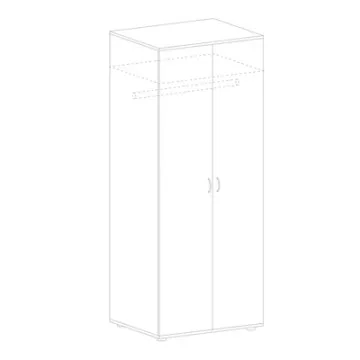 Гардероб Imago ГБ-2 (белый, 770х580х1975 мм)