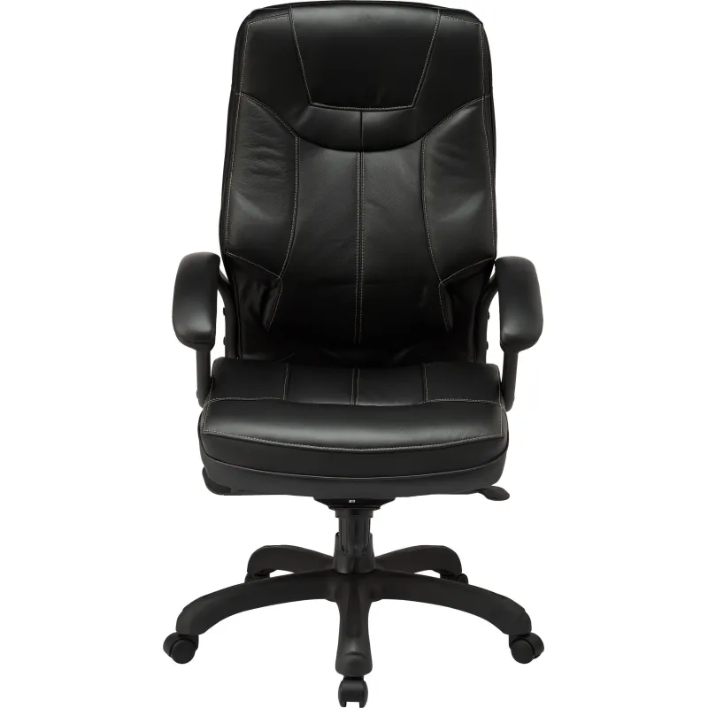 Кресло BN_U_Руководителя EChair CS-608Е кожа черная, пластик