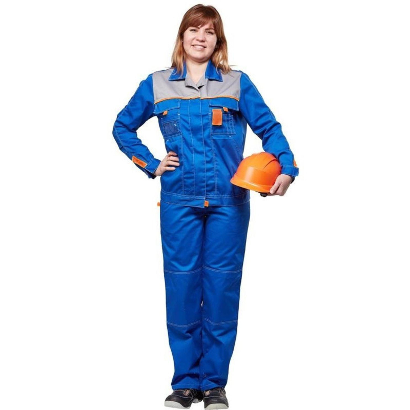 Костюм летний л10-КБР жен вас/сер/оранж 60-62 158-164 (серия л)