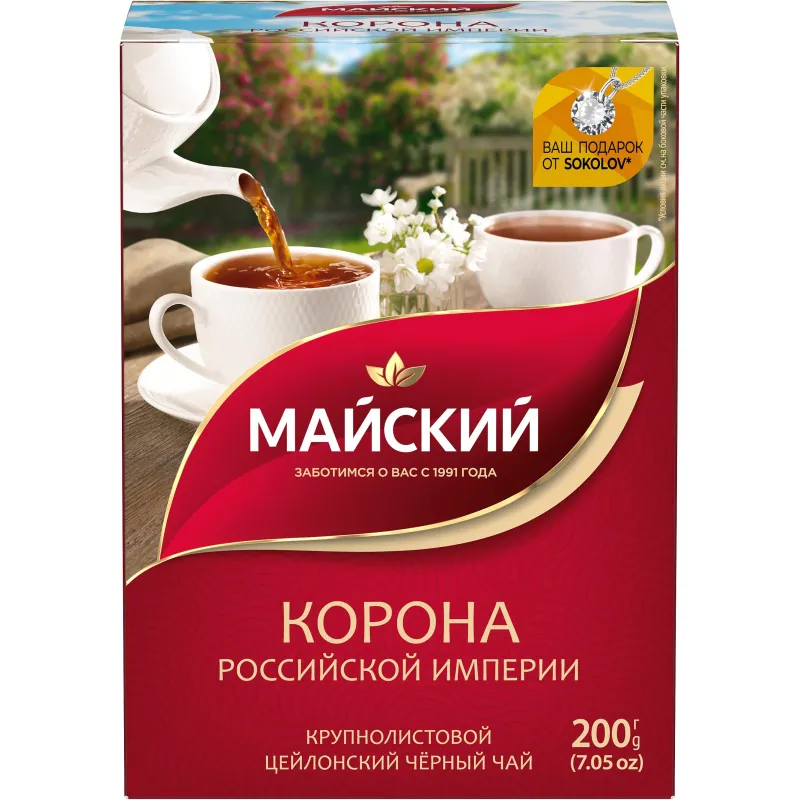 Чай Майский Корона Российской Империи черный 200 г