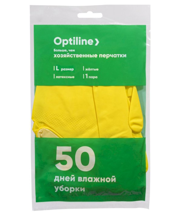 Перчатки резиновые Optiline р. L *12/240