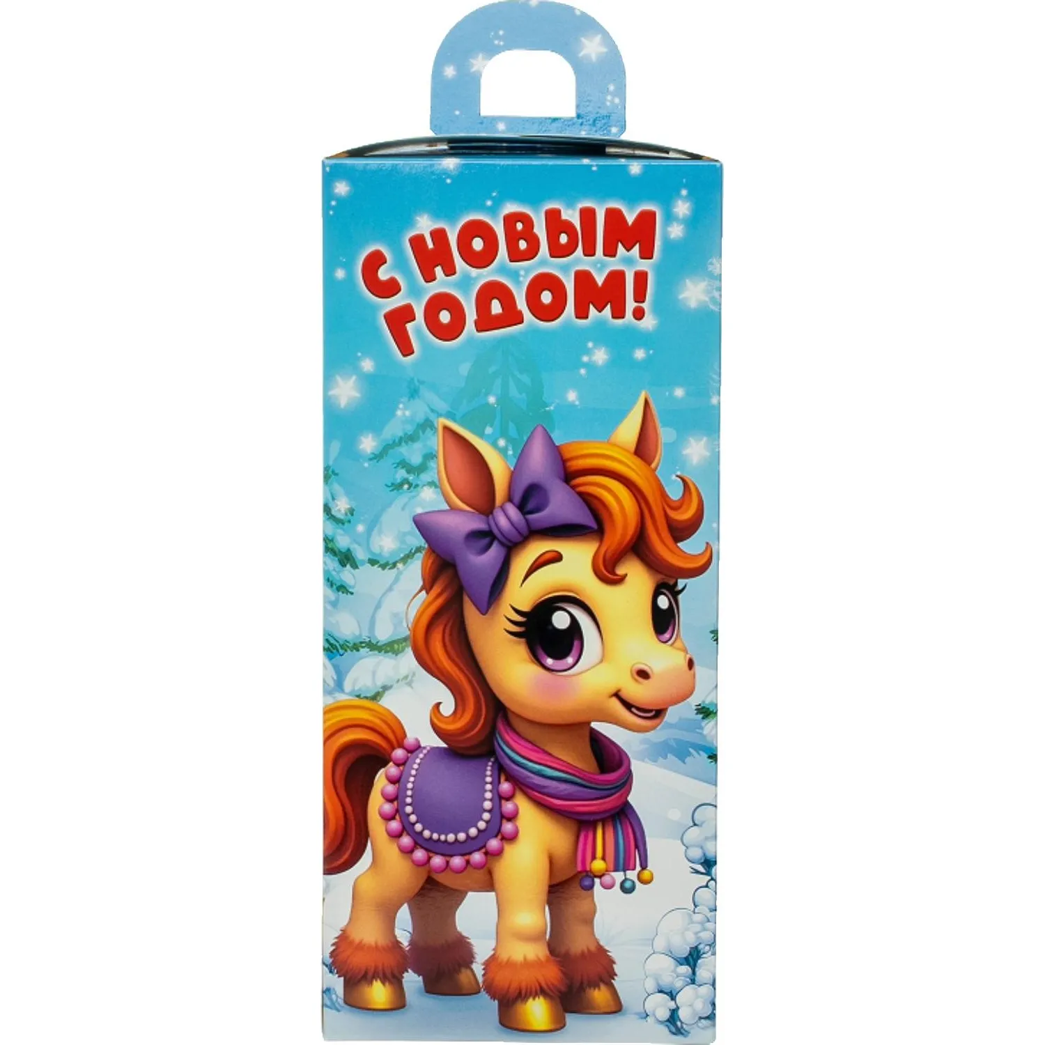 Новогодний сладкий подарок Ириска-Сахарок Картон 500 грамм, K052