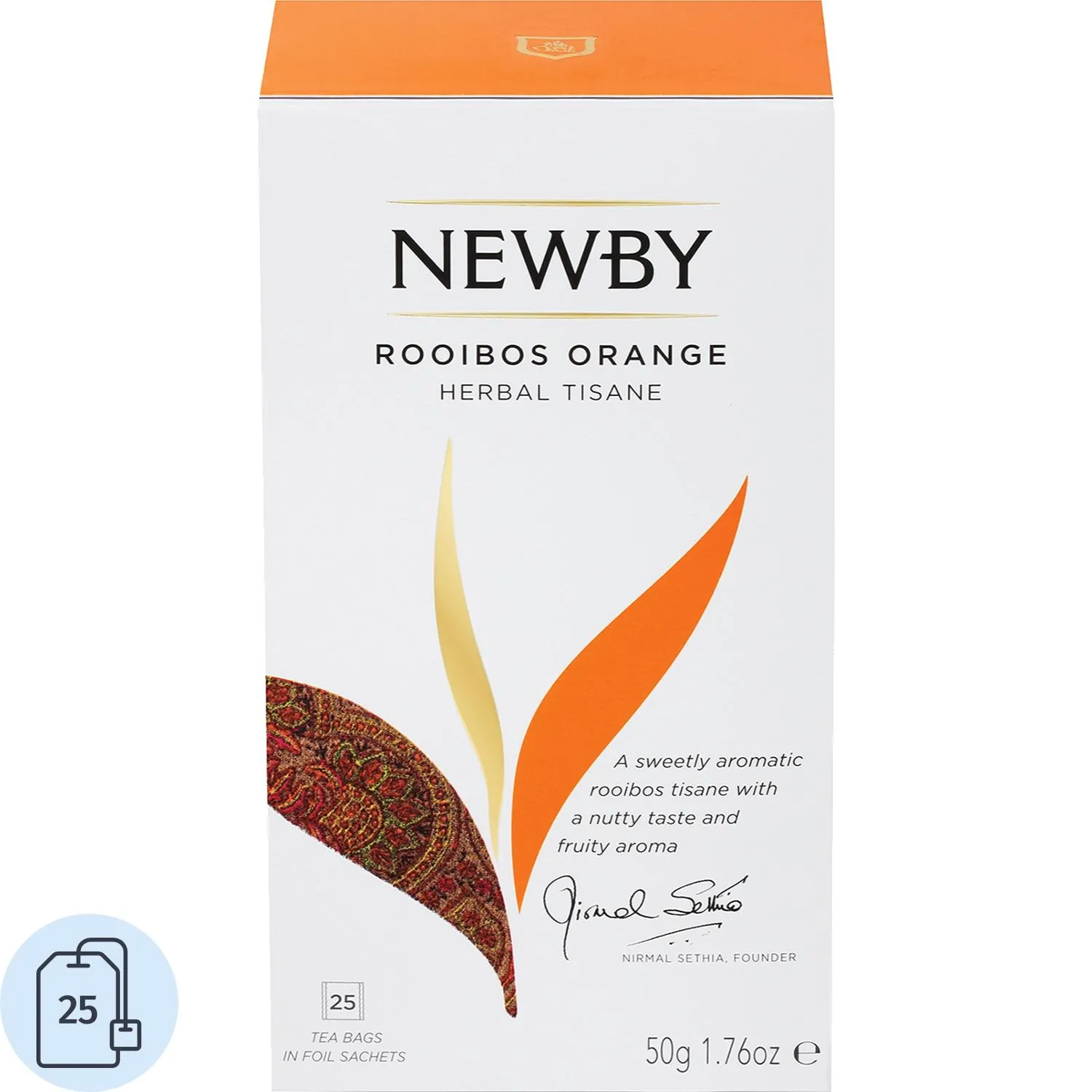 Чай ройбуш Newby Rooibos Orange 25 пакетиков