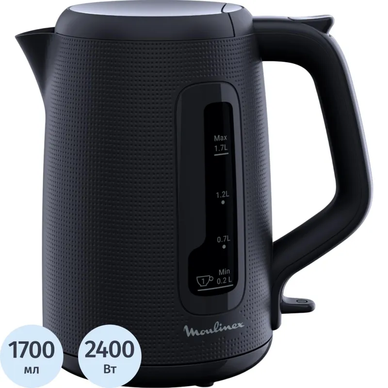 Чайник Moulinex BY2M0810, электрический, черный, 1,7 л