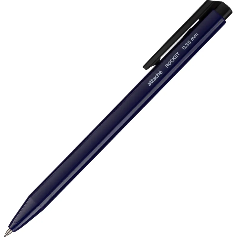 Ручка шариковая автоматическая Attache Rocket, д.ш. 0,5 мм, синяя